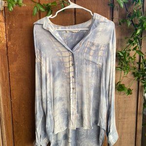 Tie Dye Button Down Top